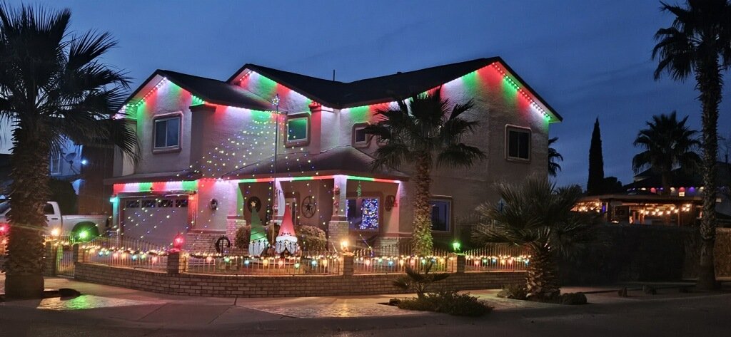 Beautiful permanent led lights in yuma az foothills